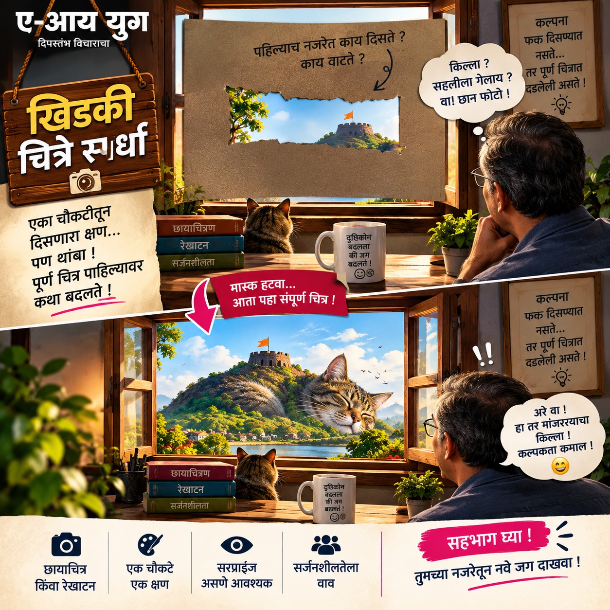 खिडकी चित्रे स्पर्धा — पोस्टर